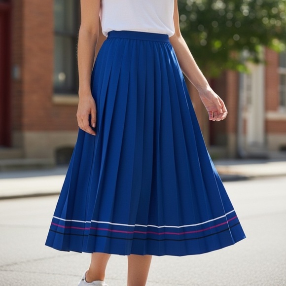 TanJay Dresses & Skirts - TanJay Royal Blue A-Line Skirt